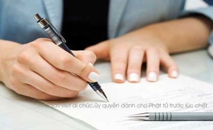 Cách viết di chúc,ủy quyền dành cho Phật tử trước lúc chết